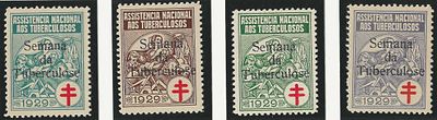 Portugal 1929 IANT Tuberculosos c/ sobrecarga a PRETO " Semana da Tuberculose". Novo sem marca 