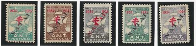 Portugal 1934 IANT Caravela c/ sobrecarga "Natal" 
Cabe ao licitante verificar cuidadosamente 