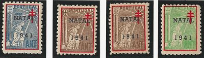 Portugal IANT 1941 Vinhetas de 1940 c/ sobrecarga 1941 e "NATAL" 
Novo sem marca de charneira 