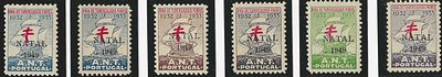 Portugal 1949 IANT Vinhetas de 1932-1933 c/ sobrecarga "NATAL 1949". Novo sem marca de charneira 