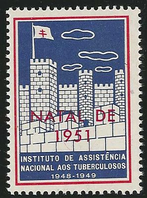 Portugal 1951 IANT Vinhetas de 1948-1949 com sobrecarga " NATAL 1951". Novo sem marca de 