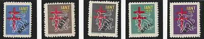 Portugal 1953 IANT Espadachim c/ sobrecarga "NATAL". Novo sem e com marca de charneira com 