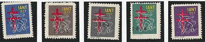 Portugal 1954 IANT Vinhetas de 1953 Espadachim c/ sobrecarga "NATAL 1954". Novo sem marca de 