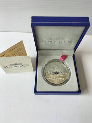 Fran&ccedil;a 2007 1 1/2 euros Proof – Airbus A380. Fran&ccedil;a – Airbus A380 – 2007 
Emiss&atilde;o 5.000 