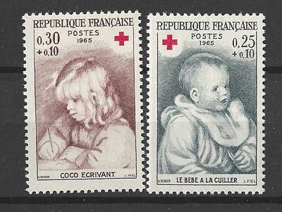 Fran&ccedil;a 1965 Cruz Vermelha. Novos. 
Cabe ao licitante verificar cuidadosamente as imagens e tirar 