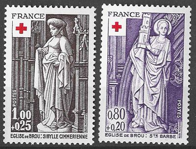 Fran&ccedil;a 1976 Cruz Vermelha. Novos. 
Cabe ao licitante verificar cuidadosamente as imagens e tirar 