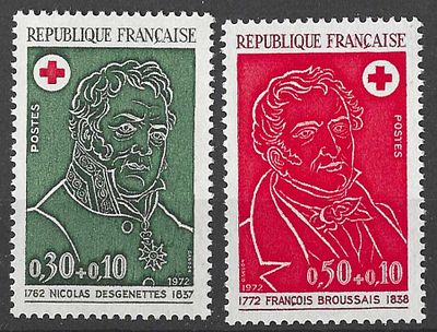 Fran&ccedil;a 1972 Cruz Vermelha . Novos. 
Cabe ao licitante verificar cuidadosamente as imagens e 