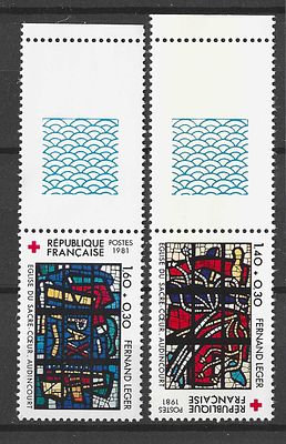 Fran&ccedil;a 1981 Cruz Vermelha . Novos. 
Cabe ao licitante verificar cuidadosamente as imagens e 