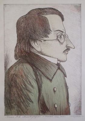 Гоголь Н. Брехов. 2007 год. 9/20. бумаг, автолитография. Гоголь Н. Брехов. 2007 год. 9/20. 