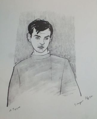 Пунин. 1920г. бумага. офсетная литография. Размер: 22.0 х 18.0(р.и.)В очень хорошем состоянии. 