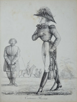 Верне (Vernet), Карл (1758-1836) - Шарж на великого князя Константина Павловича. Около 1814 г. Бума 