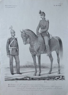 Неизвестный художник - Рядовой Лейб-гвардии Жандармского полуэскадрона и рядовой 