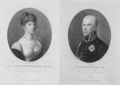 Кретов (Krethlow) Ян Фердинанд (1767-1842) - Парные портреты прусского короля Фридриха Вильгельма 