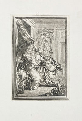 Эйзен Шарль Доменик Жозеф (1720-1778) - Иллюстрация к новелле "Очки". Лист из книги "Рассказы и 