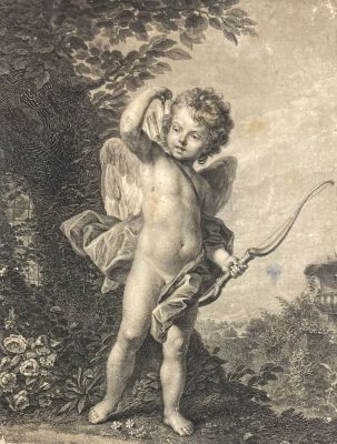 Клаубер Игнац Себастьян (1753-1817) по оригиналу К. Ванлоо - Всевидящий Купидон. 1799-1801 гг. Бума 