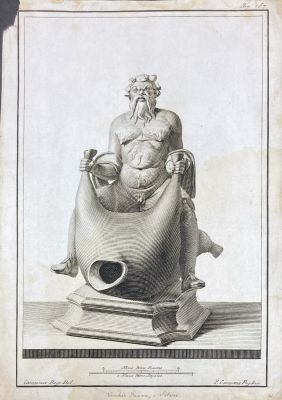 Пиролли Томмазо (1752-1824) - Силен. Лист из серии "Antichita de Ercolano Eposte" 1757-1792 гг. Бум 