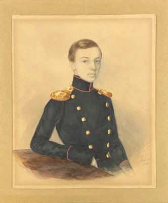 Покровский Алексей А. (около 1810 - середина 1860-х) - Портрет прапорщика гвардейской артиллерии. 