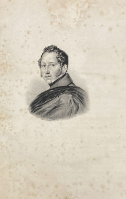 Неизвестный литограф - Портрет художника С.Ф. Щедрина. 1850-е гг. Бумага, литография 24.2 х 16.5 см