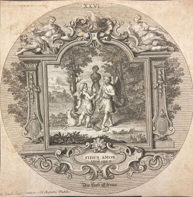 Якоб - Иллюстрация к Овидию. 1690-е гг. Бумага, резец, 17.5 х 17.3 см