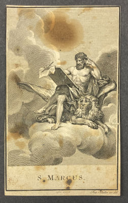 Клаубер - Св. Марк. 1790-е гг. Бумага, офорт, резец , 14.5 х 8.6 см