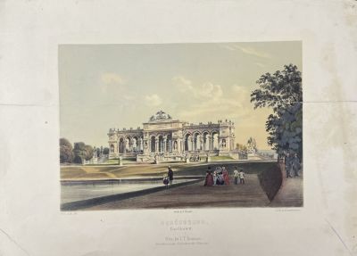 Сандманн по рисунку Рудольфа фон Альта (1812-1905) - Императорская резиденция Шенбрунн под Веной. 