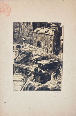 Ушин Андрей Алексеевич (1927-2005) - Зима. 1960-е гг. Бумага, ксилография, 29.9 х 20 смУшин Андрей 