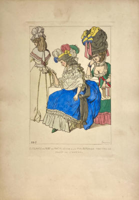 Рафаэль Жакмин (1821-1881) - Утренний гардероб, Париж 1784-86 гг. Бумага, литография, 45,1 х 31,1 