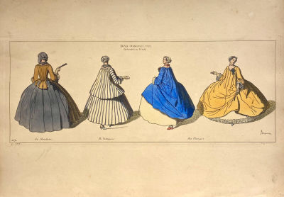 Рафаэль Жакмин (1821-1881) - Французские дамы, 1729 г. Бумага, литография, 31,1 х 44,5 см 
Рафаэль 