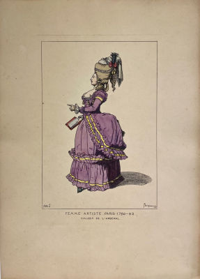 Рафаэль Жакмин (1821-1881) - Женщина искусства, 1780-82 гг. Бумага, литография, 44,6 х 31,6 см 