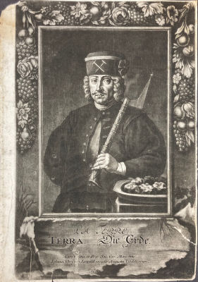 Неизвестный художник - Землекоп. Конец XVIII в. Бумага, меццо-тинто, 30.2 х 20.8 см