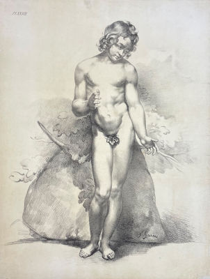 Franz Gareis (1775-1803) - Адам.1840-1850-е гг. Бумага, литография, 30.7 х 23.2 см