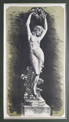 Гравер Сентенари по рисунку Анжело Кайроли - Богиня цветов (Флора). По скульптуре Франческо 