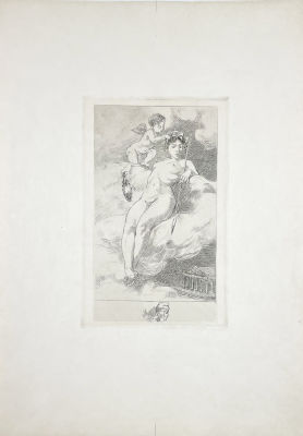 Неизвестный художник - Триумф Венеры. 1900-е гг. Бумага, гравюра на меди, 18.7 х 19.9 см