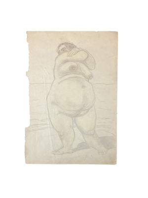 Щуко Владимир Алексеевич (1878-1939) - Обнаженная. 1906 г. Бумага, графитный и цветные карандаши 