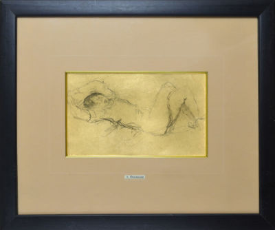 Фонвизин Артур Владимирович (1883-1973) - Набросок спящей. 1930-е гг. Бумага, графитный карандаш 