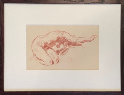 Иванов Сергей Петрович (1893-1983) - Обнаженная. 1930-е гг. Бумага, сангина, 16.5 х 31 см