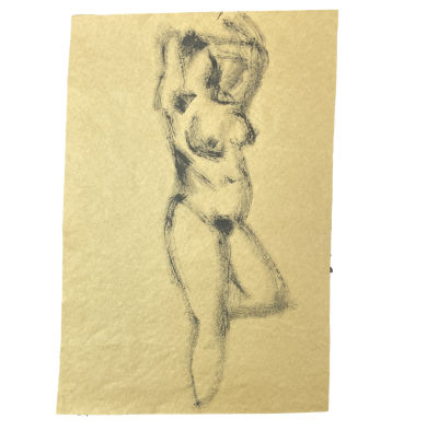 Асевая Татьяна (1930-1995) - Обнаженная. 1970-е гг. Бумага, тушь, 30.9 х 21 см