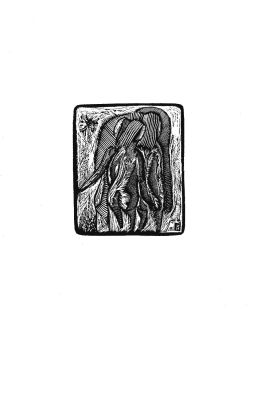 Игнатьева Инна (1963 г.р.) - "Лето" из серии "Уходящее время". 1998 г. Бумага, гравюра на пластике 