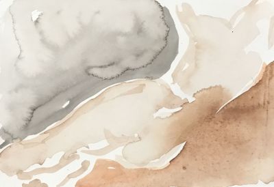 Умит Бек (1963 г.р.) - Ню (53). 2022 г. Бумага, акварель, 12.5 х 18 см