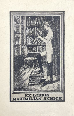 Феофилактов Николай Петрович (1876-1941) - Экслибрис Максимилиана Шика. 1921 г. Бумага 