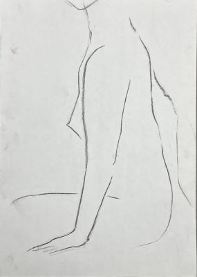 Копысов-Лобанов Александр (1985 г.р.) - Ню. 2022 г. Бумага, пастель, 29.7 х 20.9