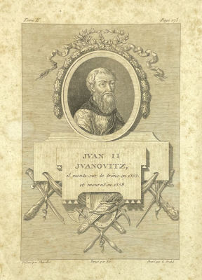 Неизвестный гравер - Иван II. Начало XIX в. Бумага, резцовая гравюра, 20.8 х 15 см