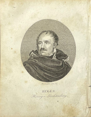 Росмаслер (Rosmasler), Иоганн Фридрих (1775-1858) - Портрет Евгения Богарне. 1825 г. Бумага 
