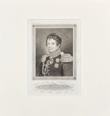 Неизвестный гравер - Портрет графа И.И. Дибича-Забалканского. Начало 1830-х гг. Бумага, гравюра 