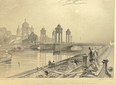 Гравер Генри Джорден по рисунку А.Г.Викерса Младшего (1810-1837) - Вид Троицкого собора 