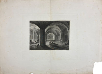 Де Лалассе (De Lalaisse) Шарль (1811-?) - Смерть Сенеки. 1840-е гг. Бумага, гравюра на стали, 41 х 