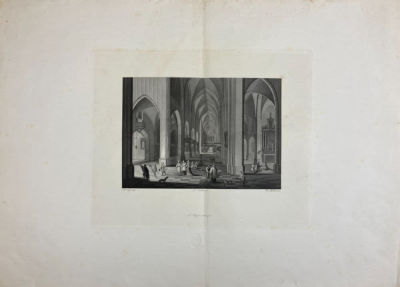 Ролл (Rolls) Шарль - Интерьер храма. 1840-е гг. Бумага, гравюра на стали, 41 х 57 смПо оригиналу 