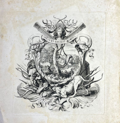 Байи Младший, Жак (ок. 1656-1716) - Аллегория охоты. 1690 г. Бумага, гравюра резцом, 20.4 х 18.2 см