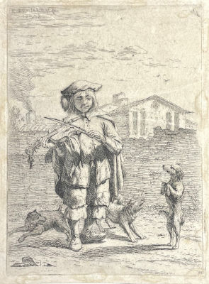 Дюжарден Карел - Савояр. 1658 г. Оттиск 18 в. Бумага, офорт, 16.7 х 12 см