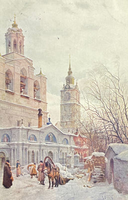 Виллие Михаил Яковлевич (1838-1910) - Открытка. Ярославль. Колокольня Спасского монастыря. 